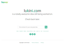 Tablet Screenshot of lukini.com